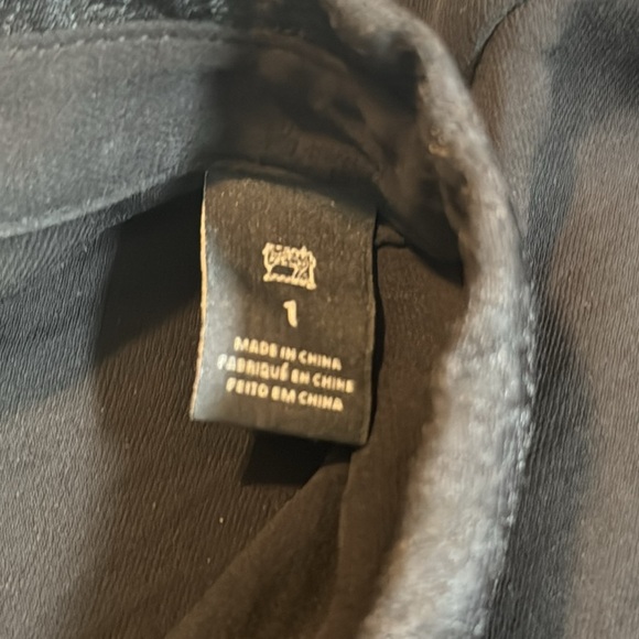 Scotch & Soda Silk Soiree Black Button Down Blouse - Picture 4 of 12